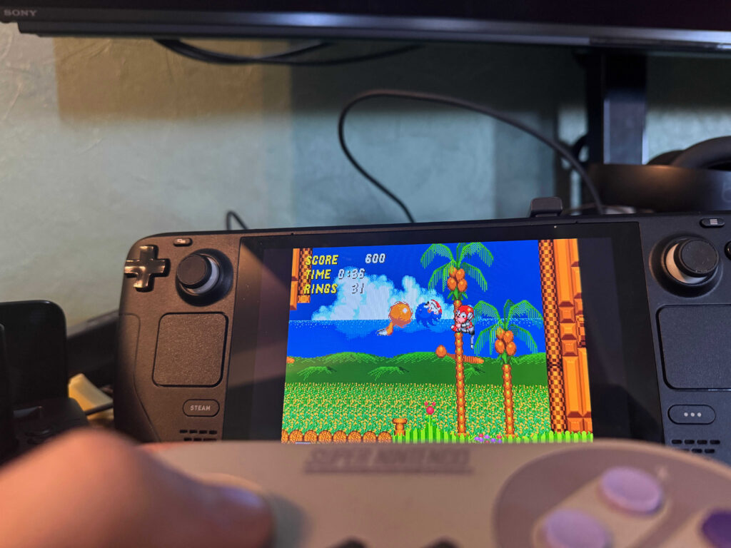 Sonic 2 played with SNES controller